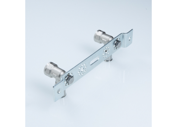 Монтажная пластина с пресс-водорозетками Valtec 16 мм. х 1/2"  VTm.224.N.001604