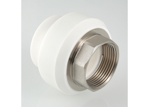 Муфта полипропиленовая Valtec 50 мм. x 1 1/2" с внутренней резьбой, под ключ VTp.706.0.05008