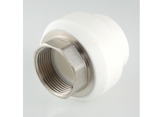 Муфта полипропиленовая Valtec 50 мм. x 1 1/2" с внутренней резьбой, под ключ VTp.706.0.05008