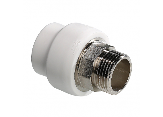 Муфта полипропиленовая Valtec 32 мм. x 1" с наружной резьбой, под ключ VTp.707.0.03206