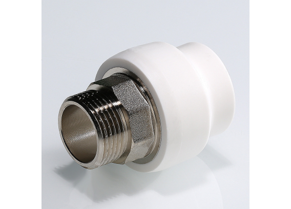 Муфта полипропиленовая Valtec 32 мм. x 1" с наружной резьбой, под ключ VTp.707.0.03206
