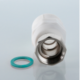 Муфта полипропиленовая Valtec 25 мм. x 1" с накидной гайкой VTp.708.0.02506