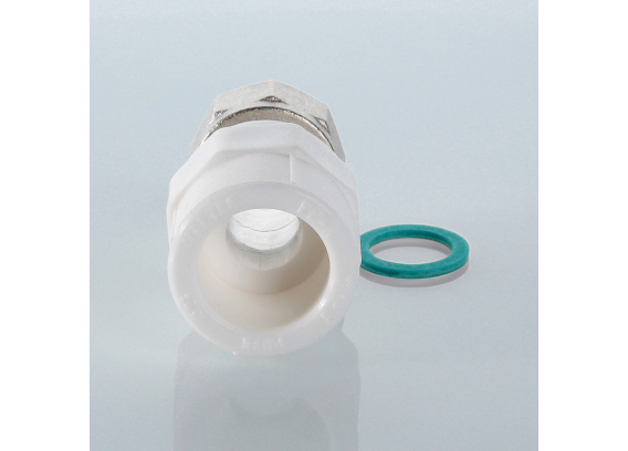 Муфта полипропиленовая Valtec 25 мм. x 1" с накидной гайкой VTp.708.0.02506