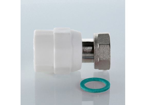 Муфта полипропиленовая Valtec 25 мм. x 1" с накидной гайкой VTp.708.0.02506