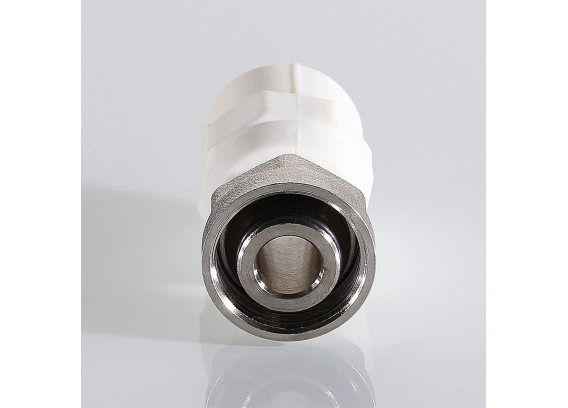 Муфта полипропиленовая Valtec 20 мм. x 3/4" с накидной гайкой для перехода на евроконус VTp.708.E.02005