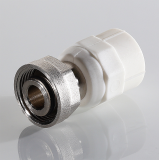 Муфта полипропиленовая Valtec 20 мм. x 3/4" с накидной гайкой для перехода на евроконус VTp.708.E.02005