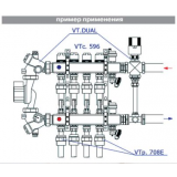 Муфта полипропиленовая Valtec 20 мм. x 3/4" с накидной гайкой для перехода на евроконус VTp.708.E.02005