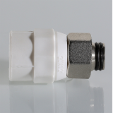 Муфта полипропиленовая Valtec 20 мм. x 1/2" с накидной гайкой для перехода на конус VTp.708.K.02004