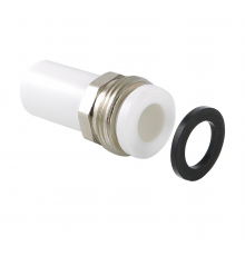 Патрубок полипропиленовый Valtec 20 мм. x 3/4" под накидную гайку VTp.721.0.02005