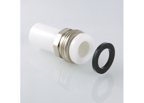 Патрубок полипропиленовый Valtec 32 мм. x 1 1/4" под накидную гайку VTp.721.0.03207