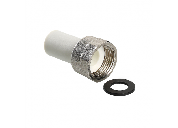Штуцер с накидной гайкой полипропиленовый Valtec 20 мм. x 3/4" VTp.722.0.02005