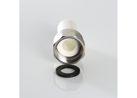 Штуцер с накидной гайкой полипропиленовый Valtec 20 мм. x 3/4" VTp.722.0.02005