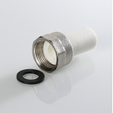 Штуцер с накидной гайкой полипропиленовый Valtec 20 мм. x 3/4" VTp.722.0.02005