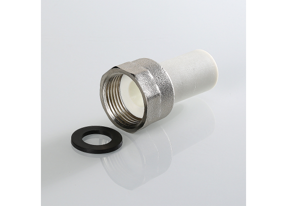 Штуцер с накидной гайкой полипропиленовый Valtec 20 мм. x 3/4" VTp.722.0.02005