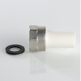Штуцер с накидной гайкой полипропиленовый Valtec 20 мм. x 3/4" VTp.722.0.02005