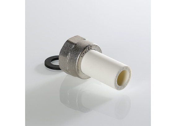 Штуцер с накидной гайкой полипропиленовый Valtec 20 мм. x 3/4" VTp.722.0.02005