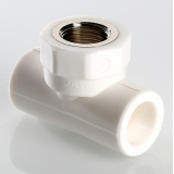 Тройник полипропиленовый Valtec 20 мм. x 1/2" x 20 мм. с внутренней резьбой VTp.732.0.02004