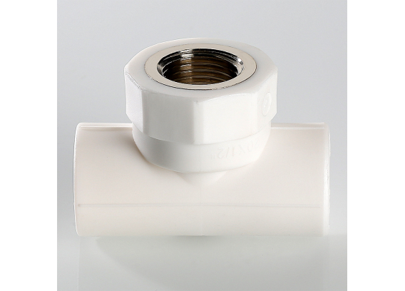 Тройник полипропиленовый Valtec 20 мм. x 1/2" x 20 мм. с внутренней резьбой VTp.732.0.02004