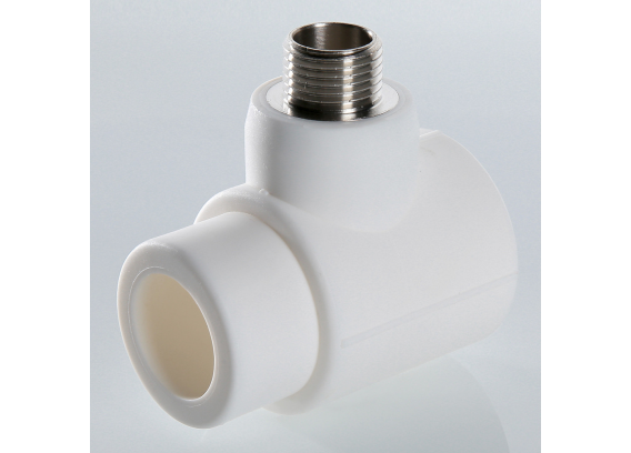 Тройник коллекторный полипропиленовый Valtec 40 мм. x 1/2" x 40 мм. с наружной резьбой VTp.734.0.04004