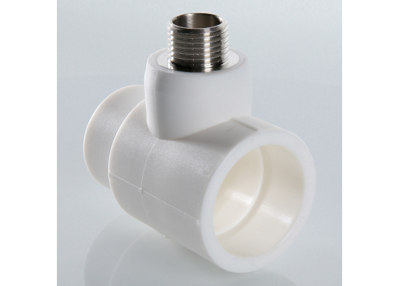 Тройник коллекторный полипропиленовый Valtec 40 мм. x 1/2" x 40 мм. с наружной резьбой VTp.734.0.04004