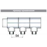 Тройник коллекторный полипропиленовый Valtec 40 мм. x 1/2" x 40 мм. с наружной резьбой VTp.734.0.04004