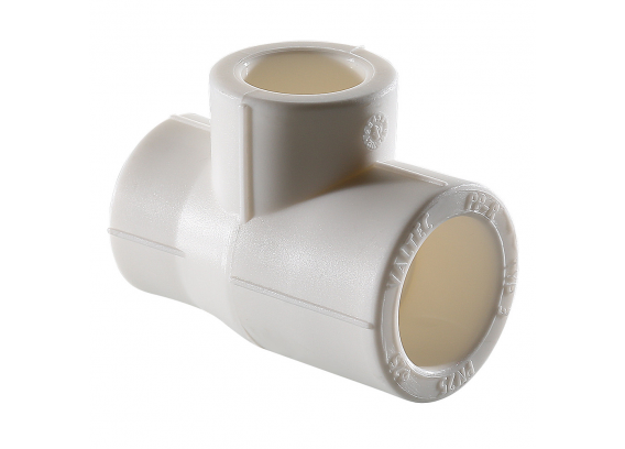 Тройник полипропиленовый Valtec 32 мм. x 25 мм. x 25 мм. переходной VTp.735.0.032025025
