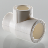 Тройник полипропиленовый Valtec 32 мм. x 25 мм. x 25 мм. переходной VTp.735.0.032025025