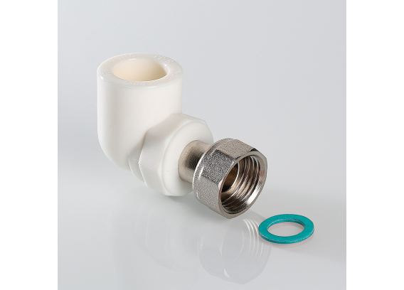Угольник полипропиленовый Valtec 20 мм. x 1/2" с внутренней резьбой VTp.752.0.02004