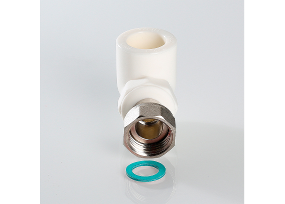 Угольник полипропиленовый Valtec 20 мм. x 1/2" с внутренней резьбой VTp.752.0.02004