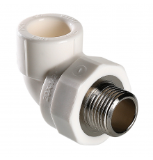 Угольник полипропиленовый Valtec 40 мм. x 1" с наружной резьбой VTp.753.0.04006