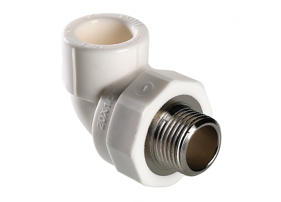 Угольник полипропиленовый Valtec 32 мм. x 1" с наружной резьбой VTp.753.0.03206