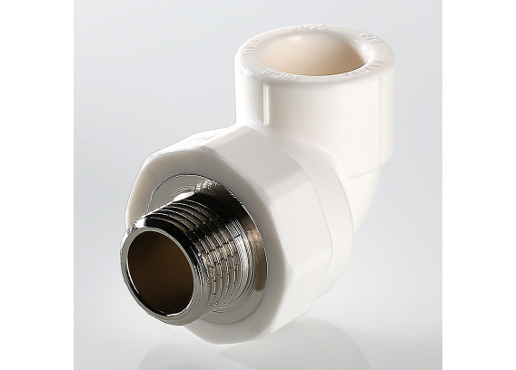 Угольник полипропиленовый Valtec 32 мм. x 1" с наружной резьбой VTp.753.0.03206