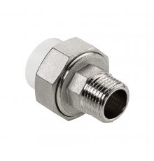 Муфта разъемная полипропиленовая Valtec 25 мм. x 3/4" с наружной резьбой VTp.761.0.02505
