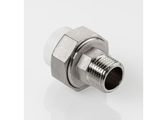 Муфта разъемная полипропиленовая Valtec 20 мм. x 1" с наружной резьбой VTp.761.0.02006