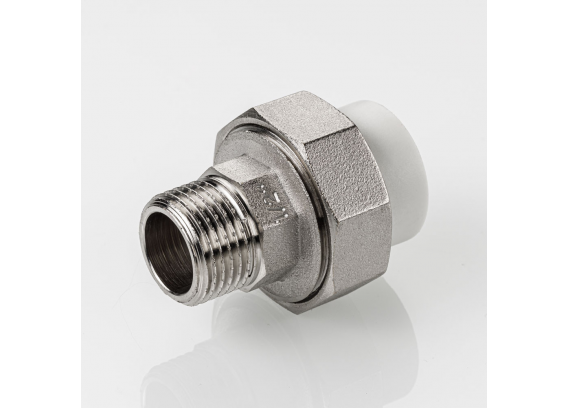 Муфта разъемная полипропиленовая Valtec 20 мм. x 1" с наружной резьбой VTp.761.0.02006
