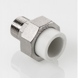 Муфта разъемная полипропиленовая Valtec 20 мм. x 1" с наружной резьбой VTp.761.0.02006