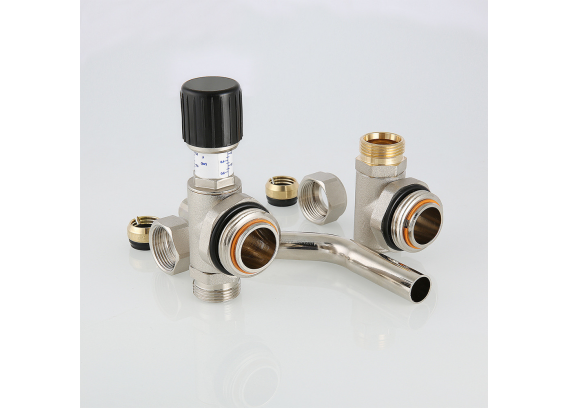Байпас тупиковый c перепускным клапаном Valtec 1" на 200 мм VT.0666.0.0