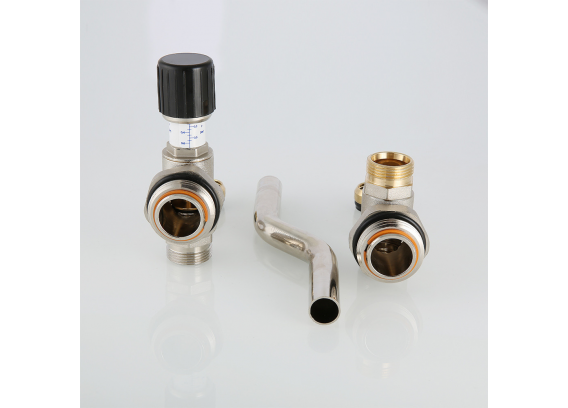 Байпас тупиковый c перепускным клапаном Valtec 1" на 200 мм VT.0666.0.0