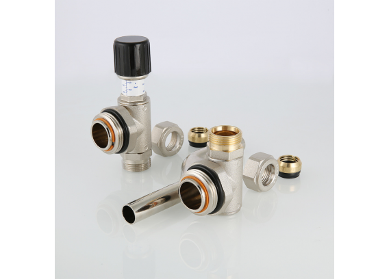 Байпас тупиковый c перепускным клапаном Valtec 1" на 200 мм VT.0666.0.0