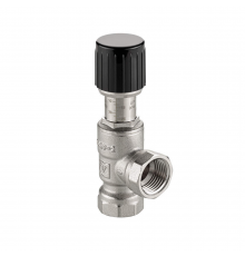 Клапан перепускной угловой Valtec 1/2" ВР, 5-25 кПа VT.665.N.0401