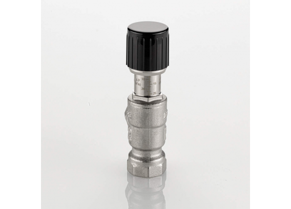 Клапан перепускной угловой Valtec 3/4" ВР, 20-60 кПа VT.665.N.0502
