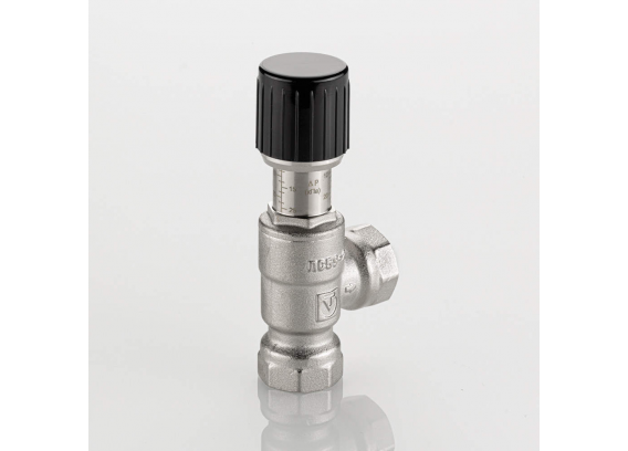 Клапан перепускной угловой Valtec 3/4" ВР, 20-60 кПа VT.665.N.0502