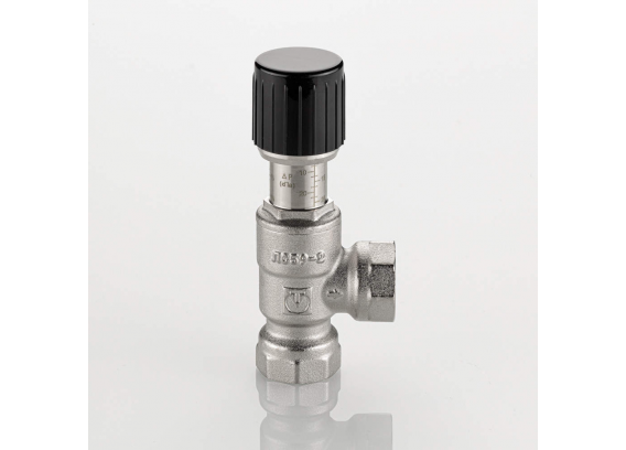 Клапан перепускной угловой Valtec 3/4" ВР, 20-60 кПа VT.665.N.0502