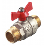Кран шаровой латунный Valtec Base 3/4 ВР х 3/4 НР ручка бабочка (VT.219.N.05)