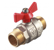 Кран шаровой латунный Valtec Base 3/4 ВР х 3/4 НР ручка бабочка (VT.219.N.05)