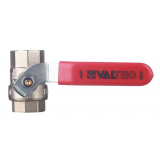 Кран шаровой латунный Valtec Base 1/2 ВР х 1/2 ВР ручка рычаг (VT.214.N.04)