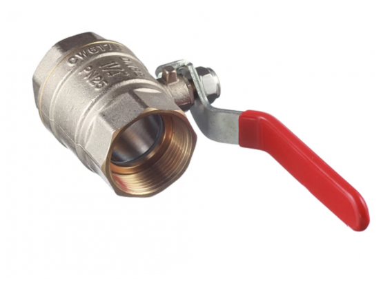 Кран шаровой латунный Valtec Base 1 1/4 ВР х 1 1/4 ВР ручка рычаг (VT.214.N.07)