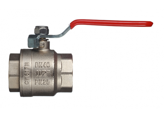 Кран шаровой латунный Valtec Base 1 1/2 ВР х 1 1/2 ВР ручка рычаг (VT.214.N.08)