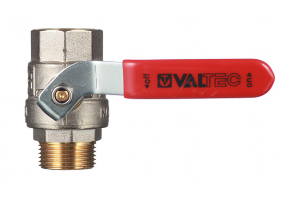 Кран шаровой латунный Valtec Base 3/4 ВР х 3/4 НР ручка рычаг (VT.215.N.05)