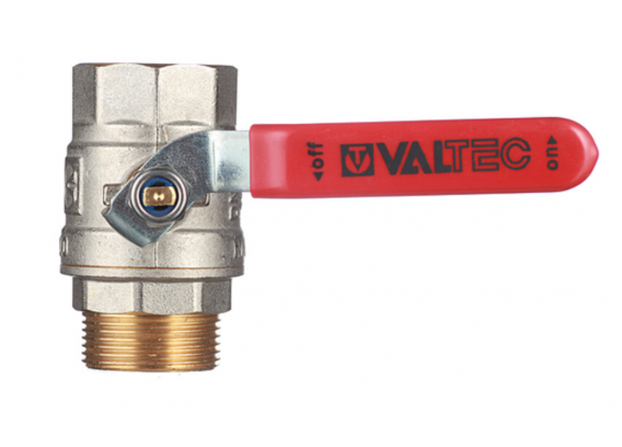 Кран шаровой латунный Valtec Base 1 1/4 ВР х 1 1/4 НР ручка рычаг (VT.215.N.07)